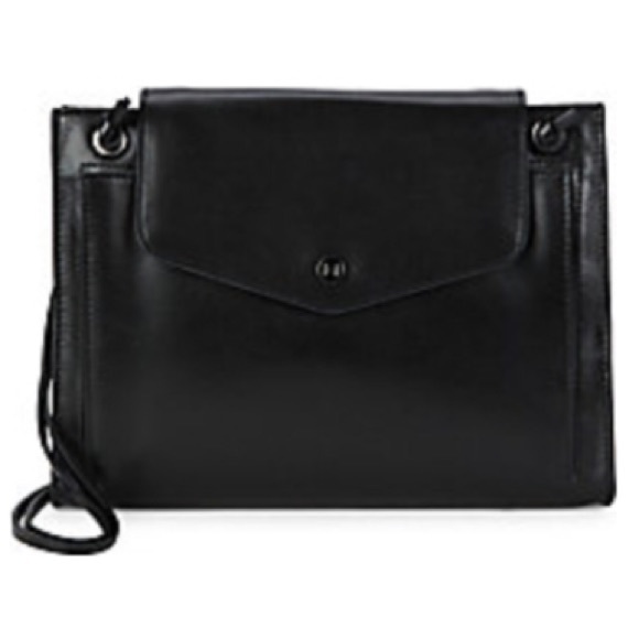 Halston Heritage Handbags - ✨HALSTON HERITAGE Soft Supple Black Leather